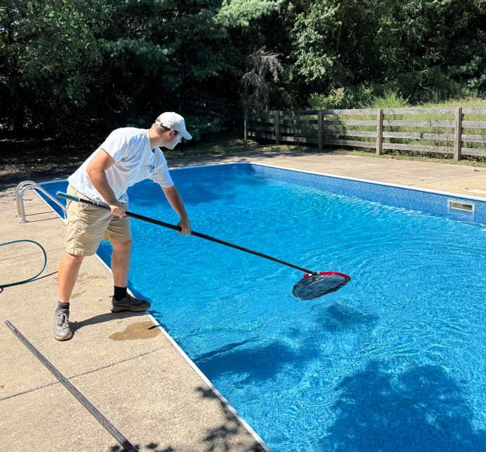 Caleb, owner of Apex Pool Care